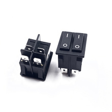 JEC JS-606PAA-Q-BBB-17H Square Black  rocker Switch ON OFF Mini Momentary Pushbutton Switches